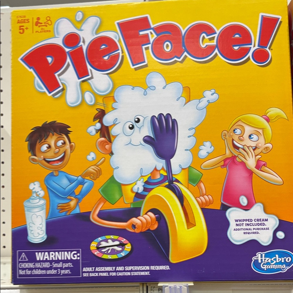 Hasbro Pie Face Game - Yellow and Red